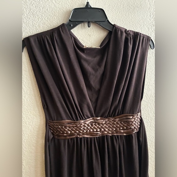 Forever 21 Y2K Brown Mini Dress with Woven Belt S - Picture 5 of 11